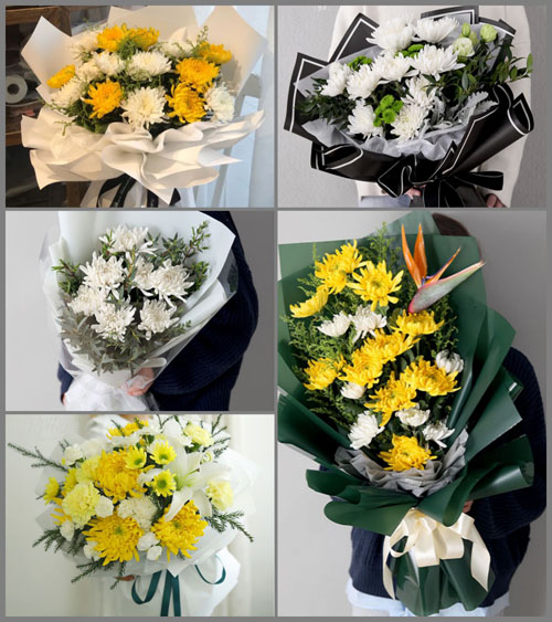 云南普洱西盟县翁嘎科乡白事花束代送